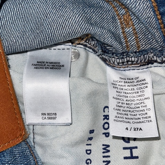 Lucky Brand Bridgette High Rise Crop Mini Bootcut Jeans - Picture 9 of 11